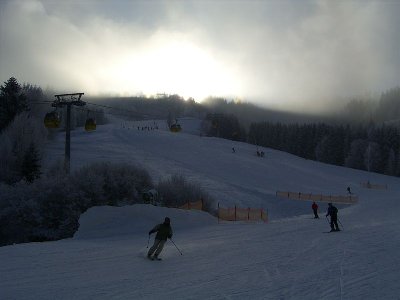 Schlusshang der Talabfahrt am Hauser Kaibling