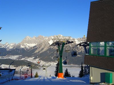 Ankunft an der Planai