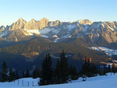 Sonnenaufgang am Dachstein