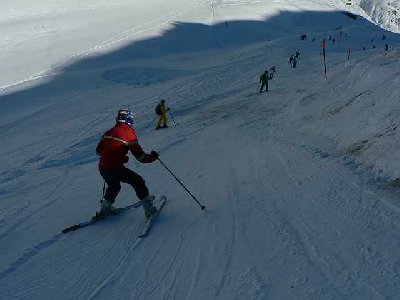 Piste Tiarms. Naja nicht gut zu fahren.