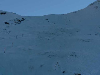 Sehr schmackhaft Piste am Alpsu. Auf gut Dutsch eine Geröllhalde.