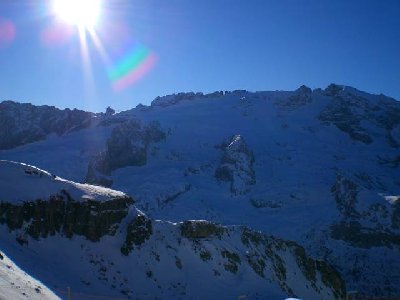 Blick von der Porta Vescovo zur Marmolada