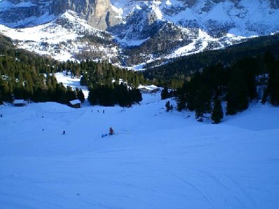 Abfart vom Piz Sella zur DSB Piza Pranseies  im unteren Teil