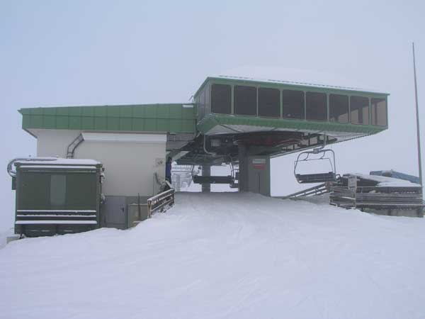 Bergstation der Sennjochbahn