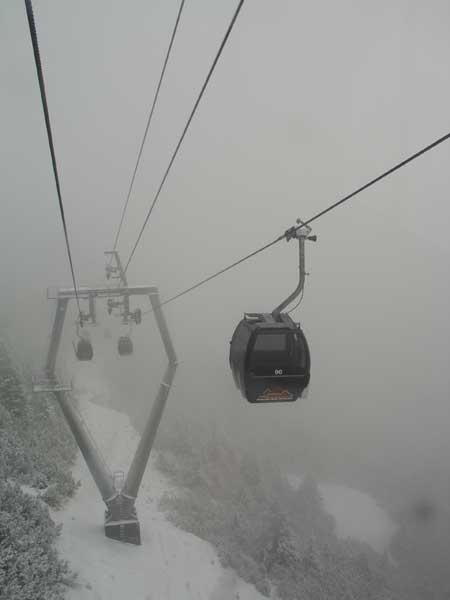 Und hinein in den Nebel.