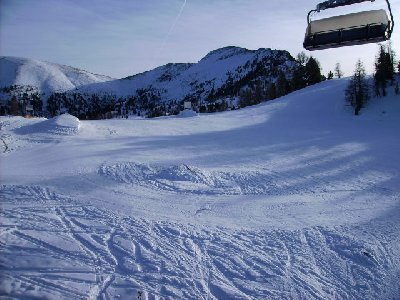 Bereich Turrachbahn Bergstation Richtung Seitensprunglift