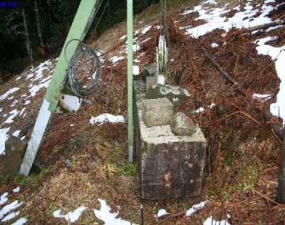 Abspanngeweicht (man muss mittels Handwinde das Ding abspannen)