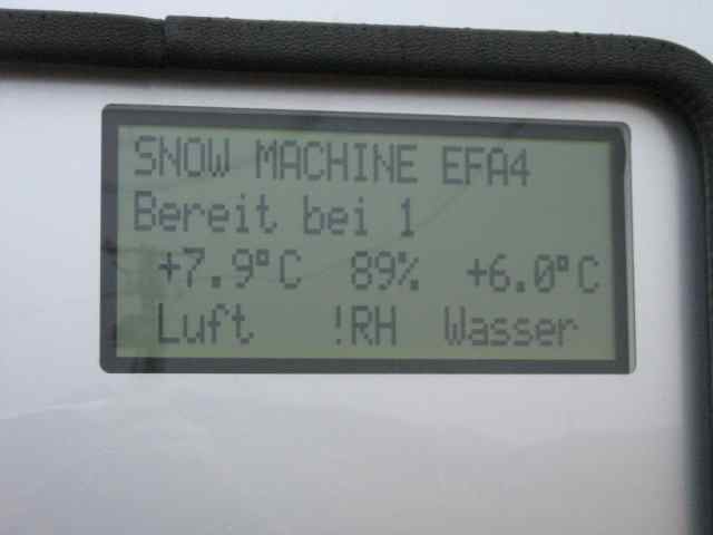 Daten an der untersten Schneekanone