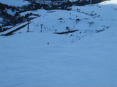 Blaue Piste + hinten 4er Sessel