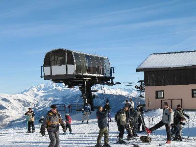 Bergstation des 4er Sessels