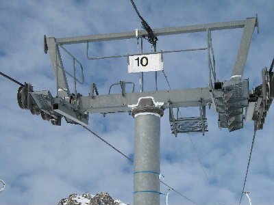 Trasse des 2er Sessels zum Lauzière hoch