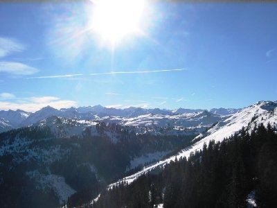 Aber herrliches Wetter! Blick zum Bärenbadkogel und in Richtung Pass Thurn