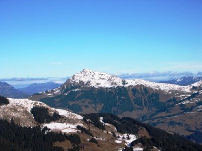 Kitzbüheler Horn. Unterhalb von 1500 m kein Naturschnee