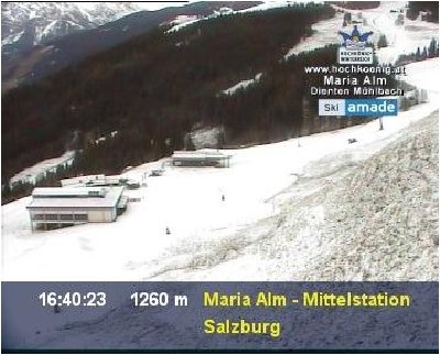 Maria Alm (Hochkönigs Winterreich) - Bergstation EUB Aberg, Talstation 4KSB Abergalm