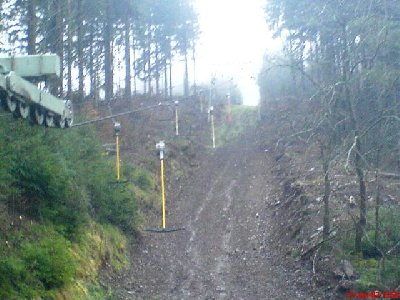 verbreiterte lifttrasse des panoramlifts