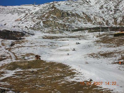 Morgens immer weiss, Abends immer braun: Die Wonneabfahrt.