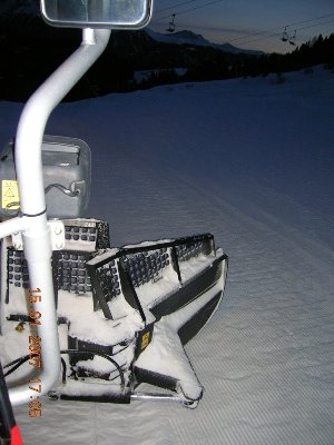 Schild mit Dämmerung.