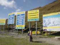 die skipisten-schilder (welche einem eher helfen)