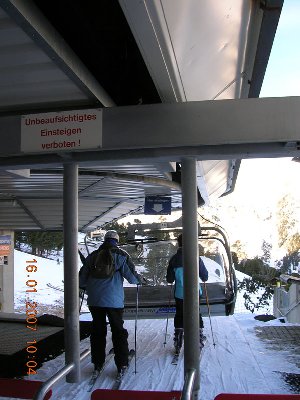 Der Einstiegsbereich.