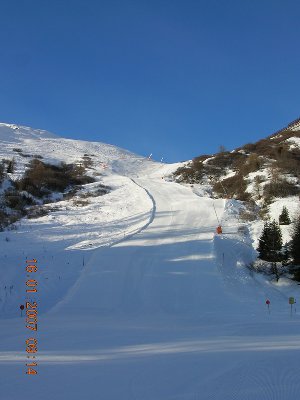 Die Gondeabfahrt, die der 600W gewalzt hat.