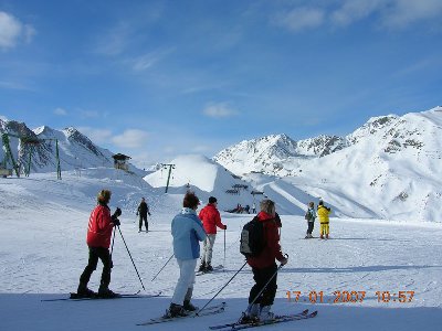 Blick zur Scheidbahn....hier waren viel zu viele Anfänger unterwegs...