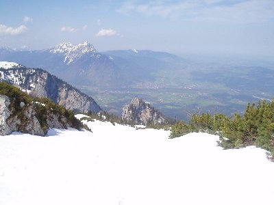 Blick nach Piding und Chiemgau