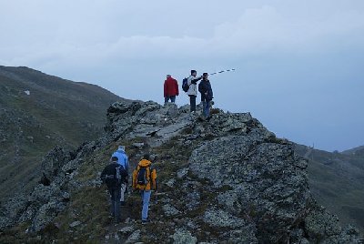 Wegmarkierung Bildmitte