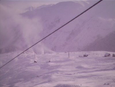 Beschneiung zwischen Planatsch und Milez