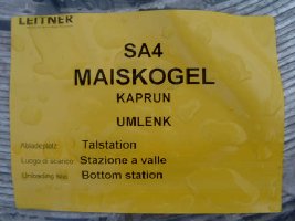 Kennzeichnung der verschieden Teile mit einem einfachen Farbsystem.
<br />Gelb = Talstation