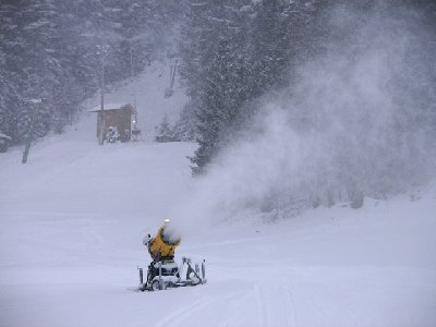 27.1.2007: TechnoAlpin M20 am Hornspitz in Gosau. Testgerät???