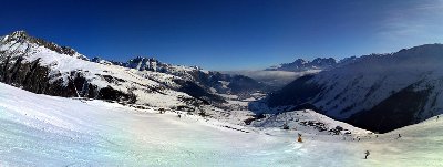Von heute: Milez, Val Tujetsch, der herannahende Nebel
