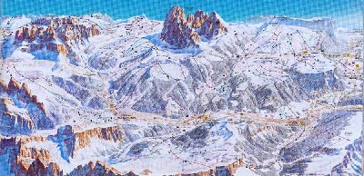 Gröden Pistenplan 04/05 Quelle: Dolomitisuperski