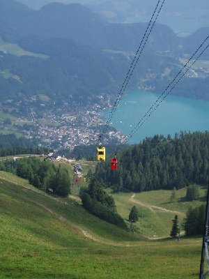 Blick nach unten ins Tal