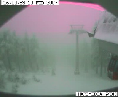 Sieht nach Schneefall aus! auf ca. 900m