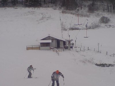 Der SL Kleine Büre mangels Beschneiung außer Betrieb