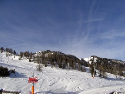 blick nordwärst von leicht unterhalb der exankunft von pradame lift