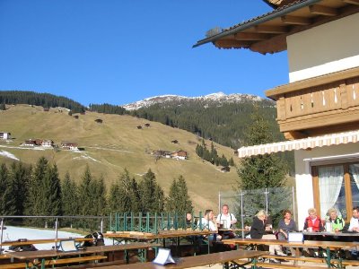 Blick vom Christler-Hoff (Eggalm-Talbereich) hinauf zur Lattenalm<br />-&amp;gt;Süd-West Hanglage