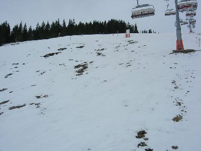 rote Piste 55 unter Panorama 6er gesperrt