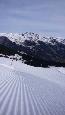 Ein Tag der Gegensätze... einige Pisten sehen so aus --