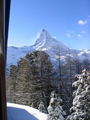 Gornergratbahn Blick Richtung Matterhorn