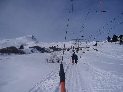Im Doppelschlepplift Radons