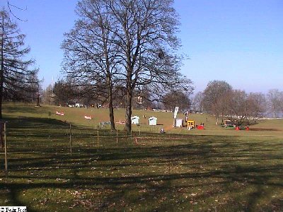 Aussicht von der Bergstation des langen Seilliftes
