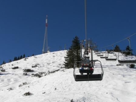 Törleckbahn. Sogar Buckelpiste geht, am Vormittag aber noch zu hart.