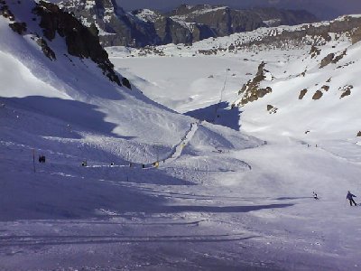 Blick auf die Trasse