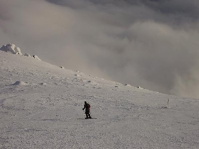 oben Sonne unten Nebel