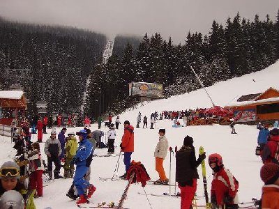 Schlange am Tellerlift!!!! UFFFFFF!!!!