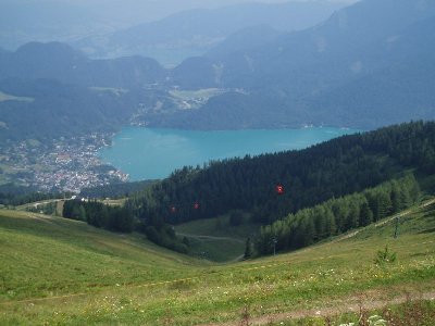 Blick zur ZUB und ESL Zwölferhorn Alm und zum &amp;quot;Helmut Kohl See&amp;quot;