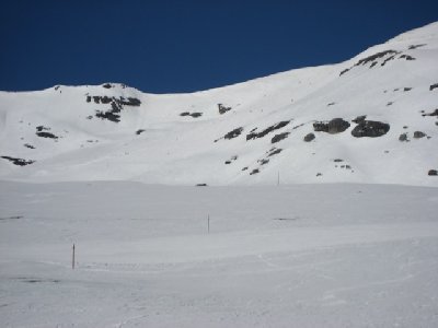 Hier sieht man auch den oberen Teil der Siala West - die Steilheit kommt aber nicht raus