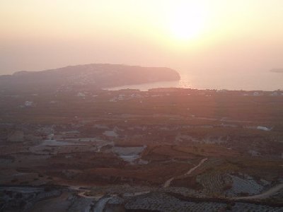 Sonnenuntergang, Blick auf den Südwestzipfel
