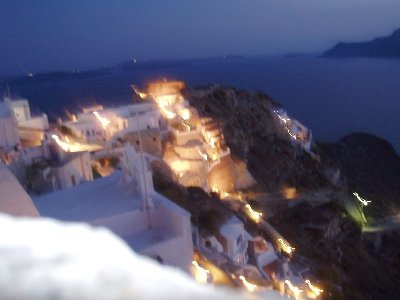 Oia am Abend